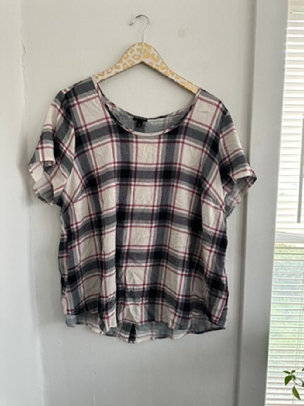 Torrid Women's Plaid Shortsleeve Blouse | Size 1 1X